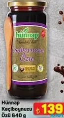 HÜNNAP KEÇİBOYNUZU ÖZÜ 640 G